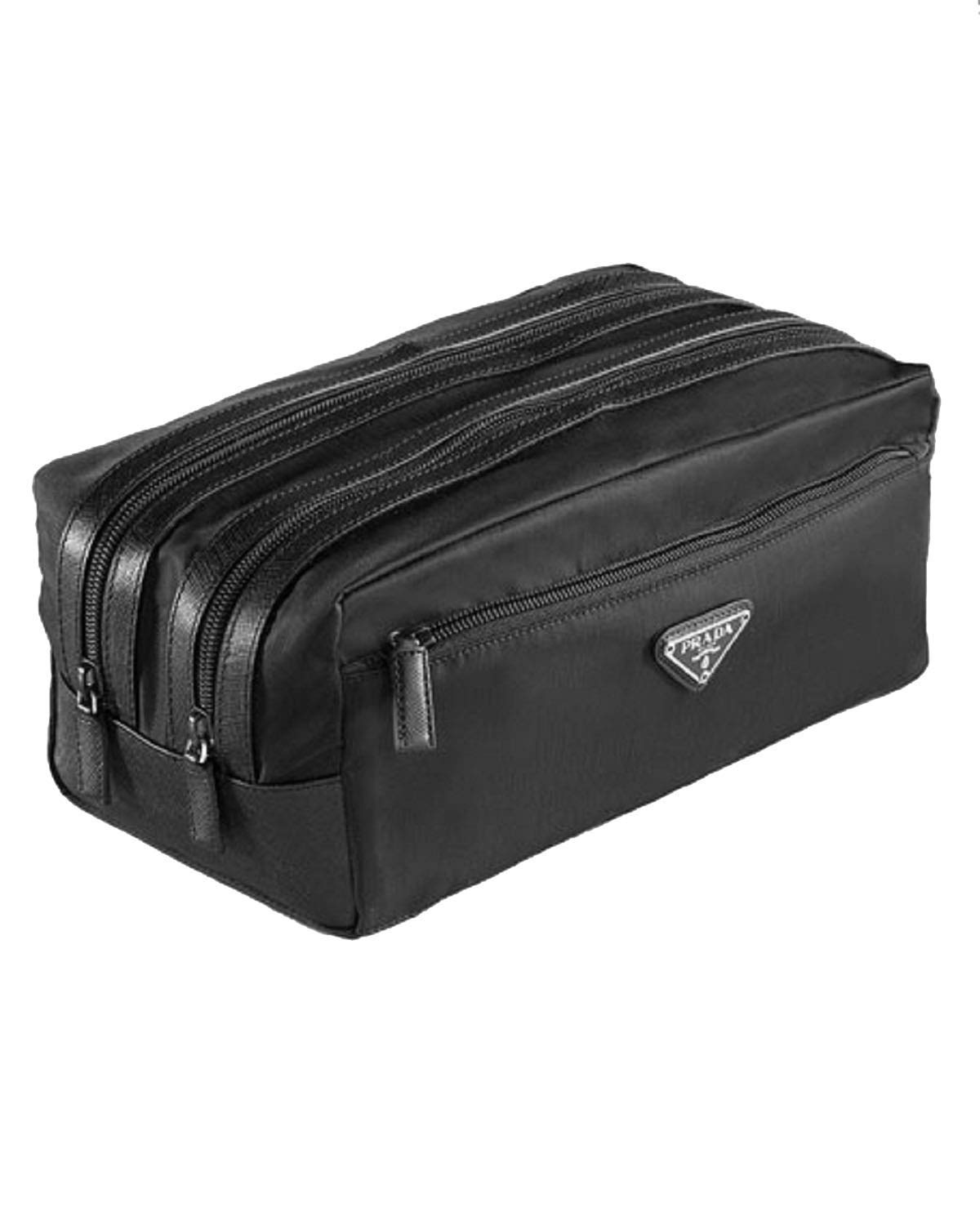 Amazon.com: Prada Mens Tessuto Nylon Double Zip Men's Necessaire